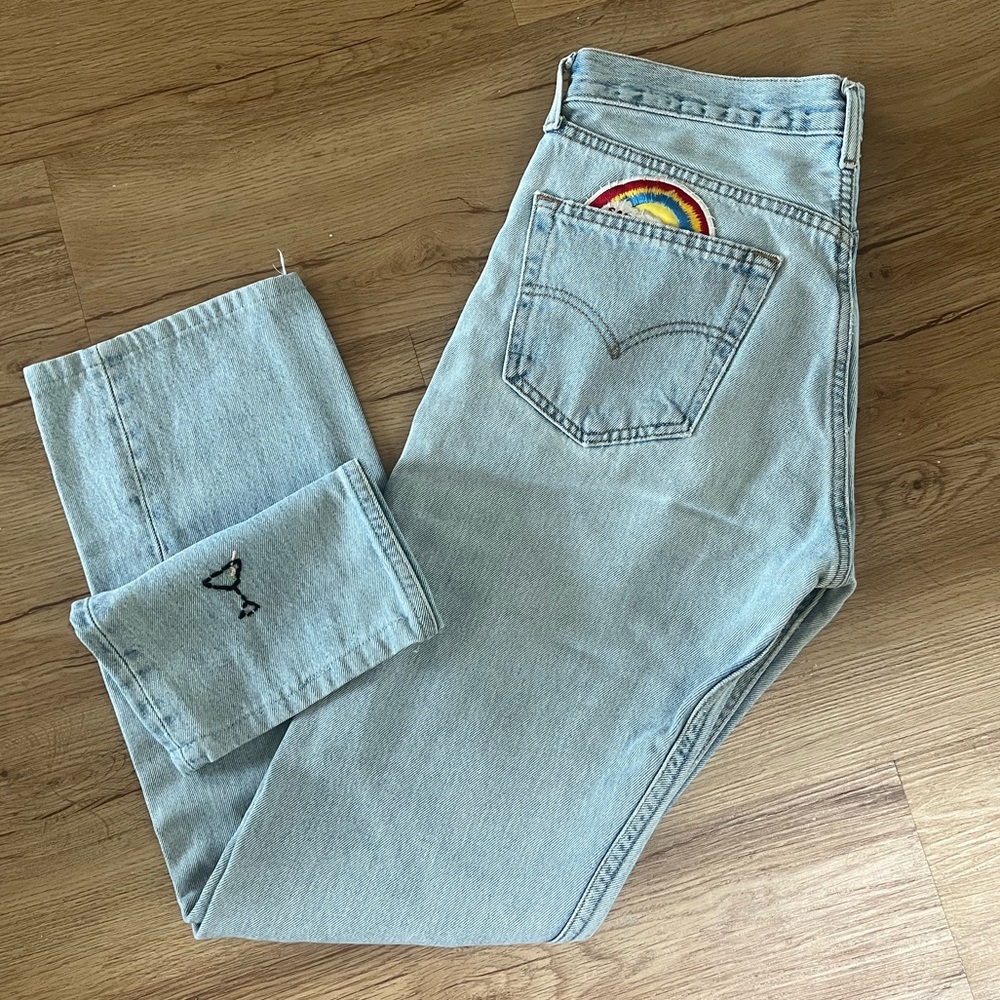 Custom Vintage Levi’s 501’s with Patches